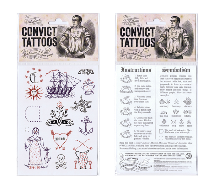 Temporary Convict Tattoos